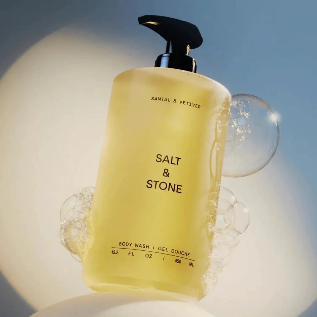 Salt & Stone 檀香岩蘭天然沐浴露 450ml