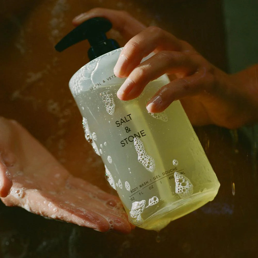 Salt & Stone 檀香岩蘭天然沐浴露 450ml