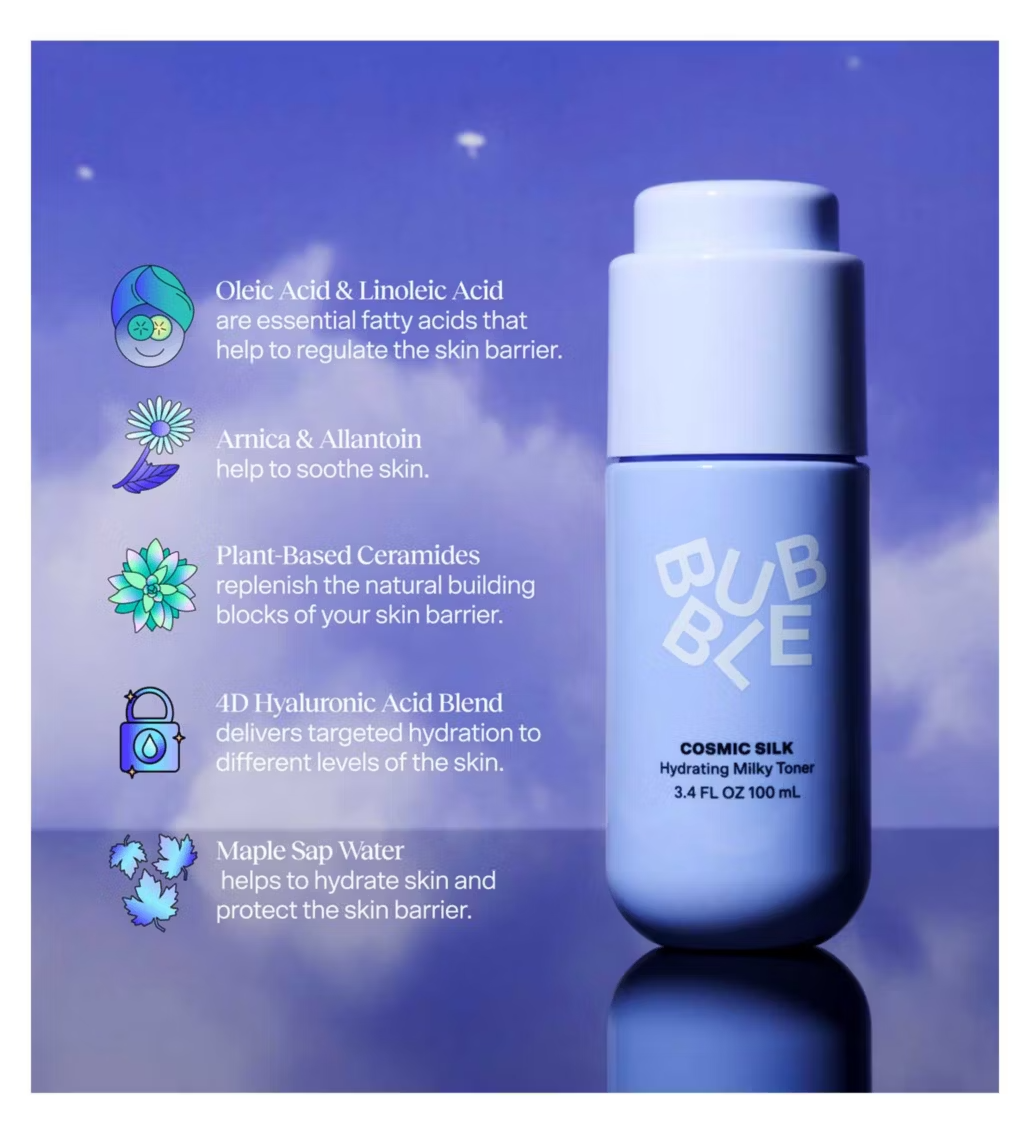 Bubble Cosmic Silk Hydrating Milky Toner 100ml