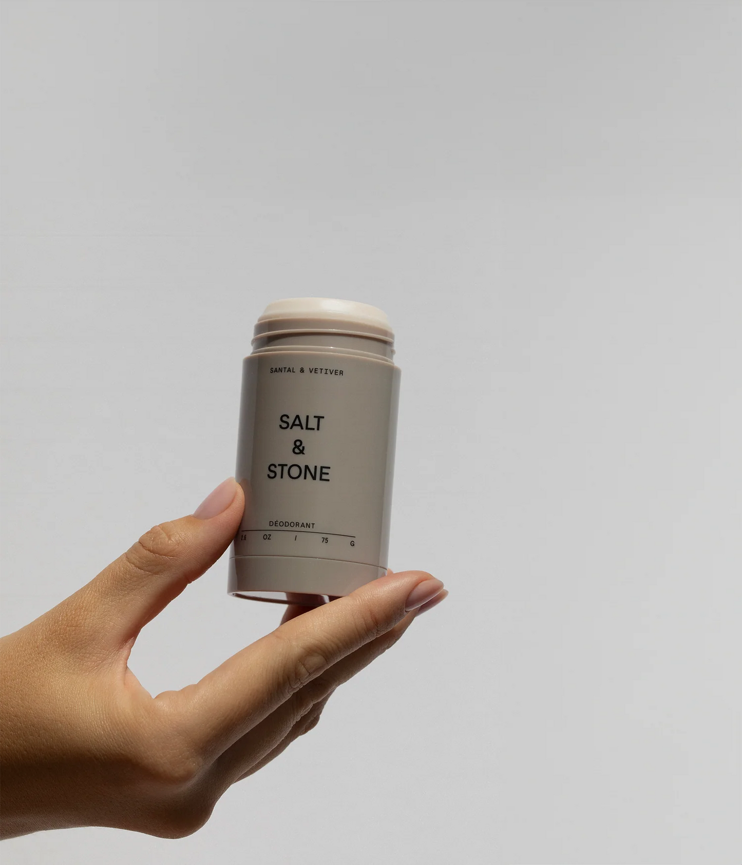 Salt & Stone 聖檀木與香根草天然體香膏 75g