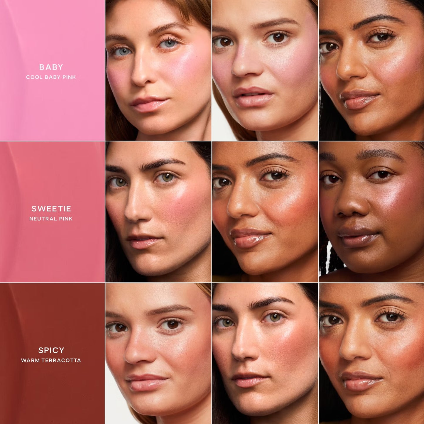 Saie Mini Dew Blush Trio