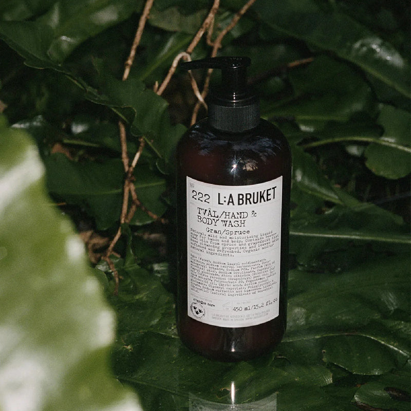 L:A BRUKET 222 Hand & Body Wash Spruce 450ml 222 雲杉潔膚露