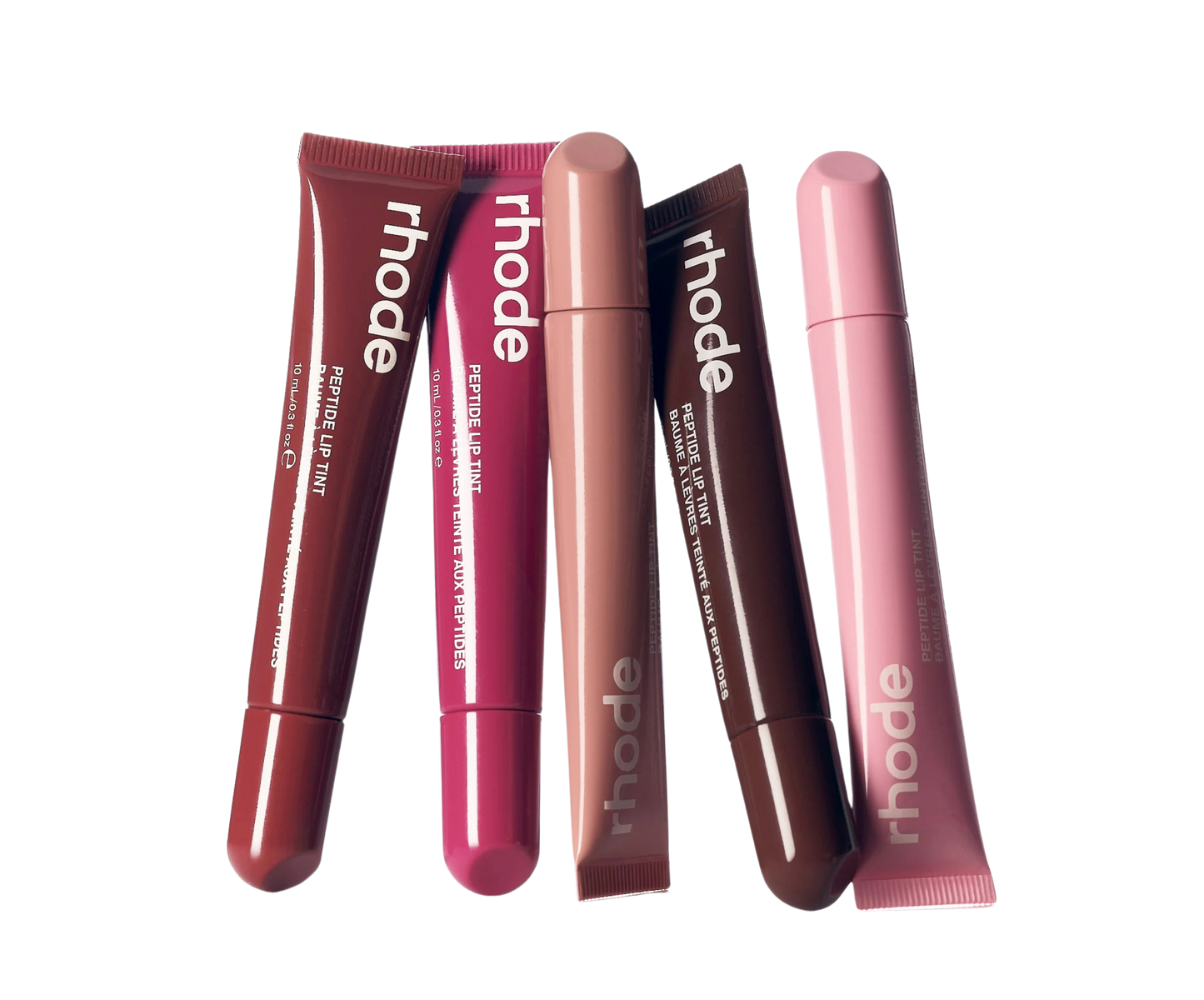 Rhode Skin The Peptide Lip Tints All Five Shades Together
