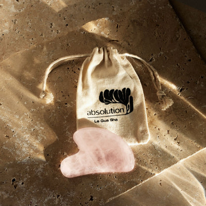 Absolution Le Gua Sha en Quartz Rose