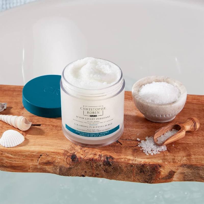 Christophe Robin Cleansing Purifying Scrub with Sea Salt 250ml 海鹽舒緩頭皮潔淨霜