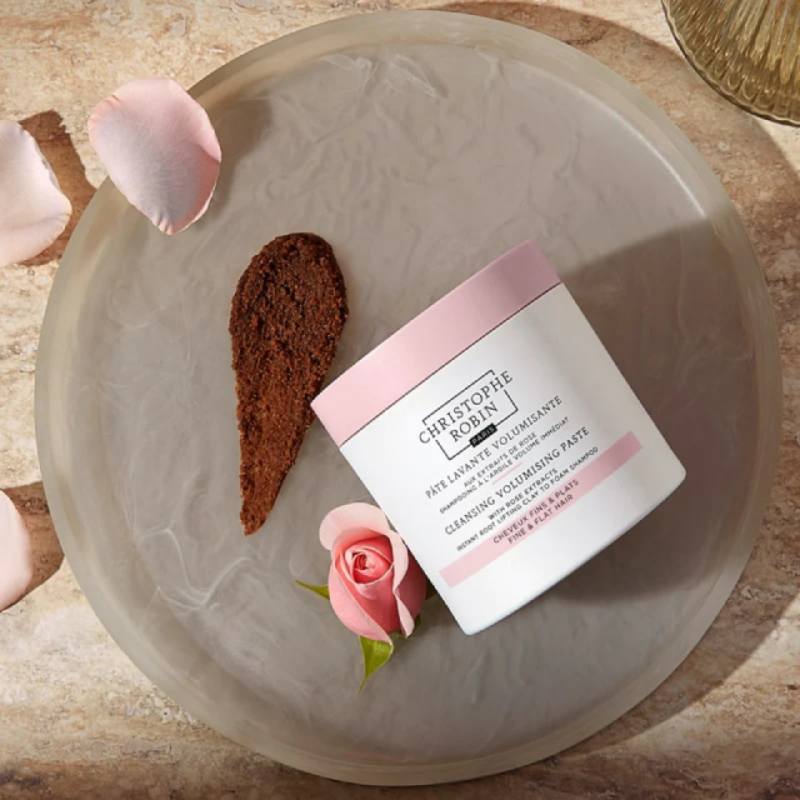 Christophe Robin Cleansing Volumizing Paste with Rose Extracts 250ml 玫瑰豐盈淨化髮泥