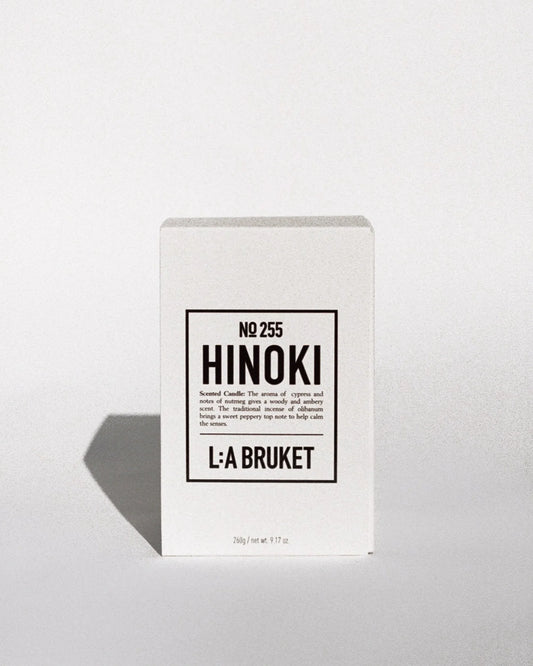 L:A BRUKET 255 Scented Candle Hinoki 260g
