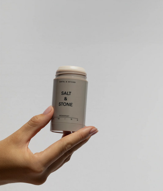 Salt & Stone 聖檀木與香根草天然體香膏 75g