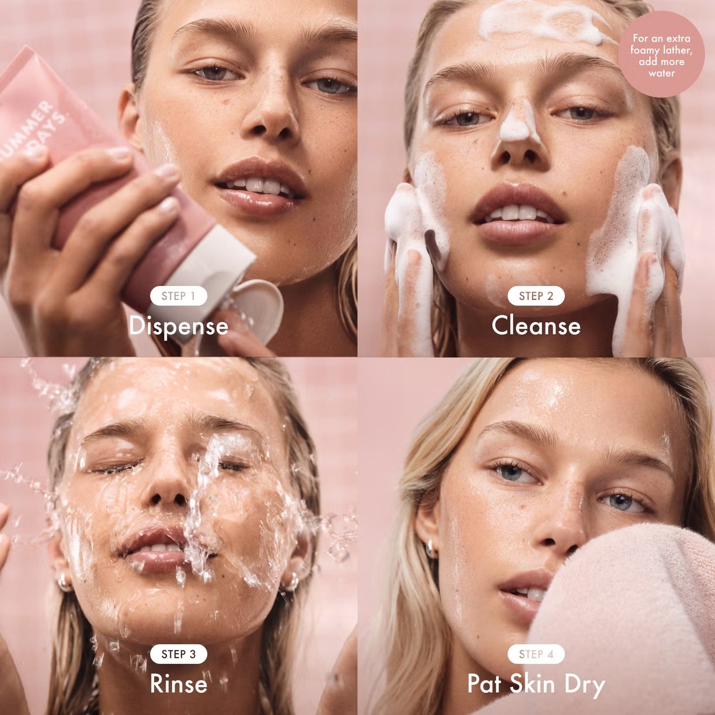 Summer Fridays Pink Dew Gel Cleanser 150ml