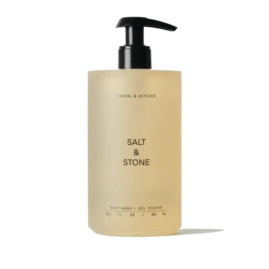 Salt & Stone Body Wash in Santal & Vetiver 450ml 檀香和香根草天然沐浴露